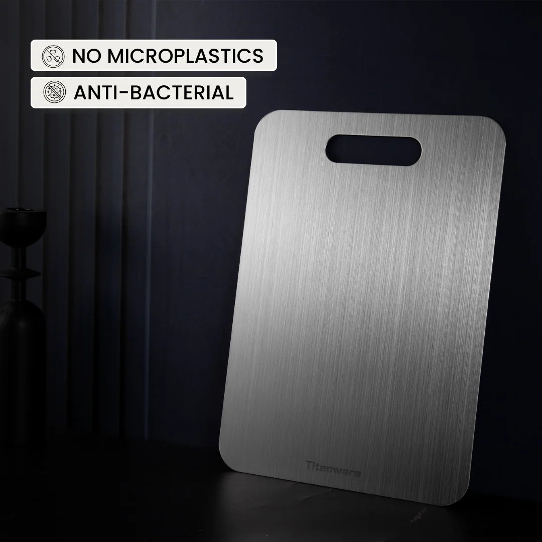 Titanium Cutting Board™ – Non-Porous & Odor-Resistant