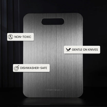 Titanium Cutting Board™ – Non-Porous & Odor-Resistant